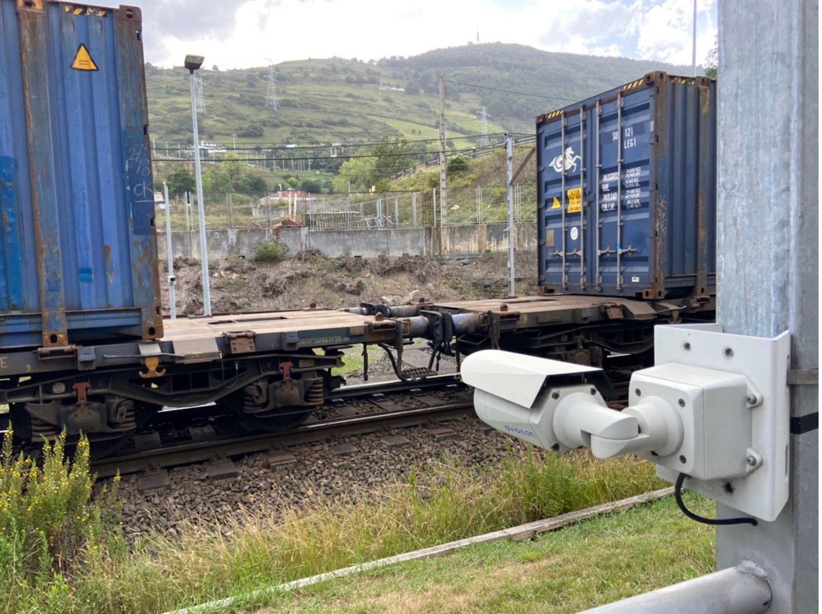 Cámaras OCR para controlar la entrada y salida de mercancías por ferrocarril.